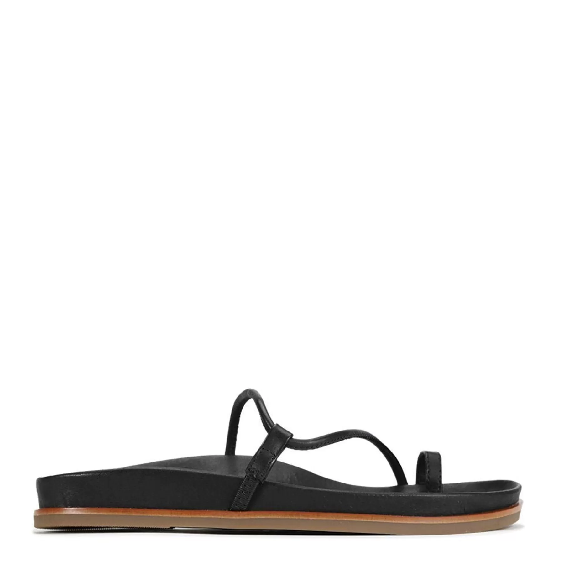 Shop EOS Footwear CARMINE LEATHER SANDALS Black