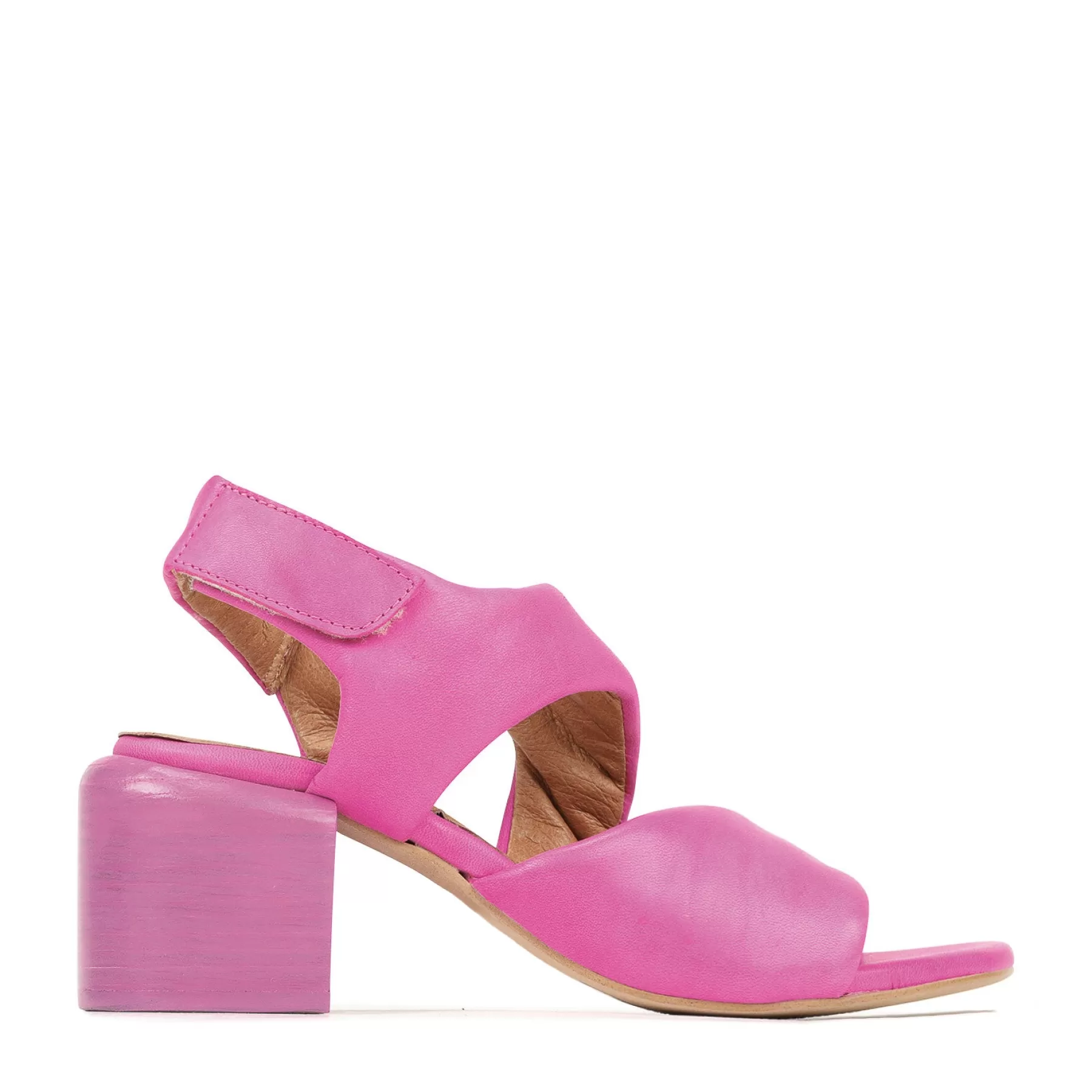 Outlet EOS Footwear CHARBEL LEATHER BLOCK HEEL SANDALS