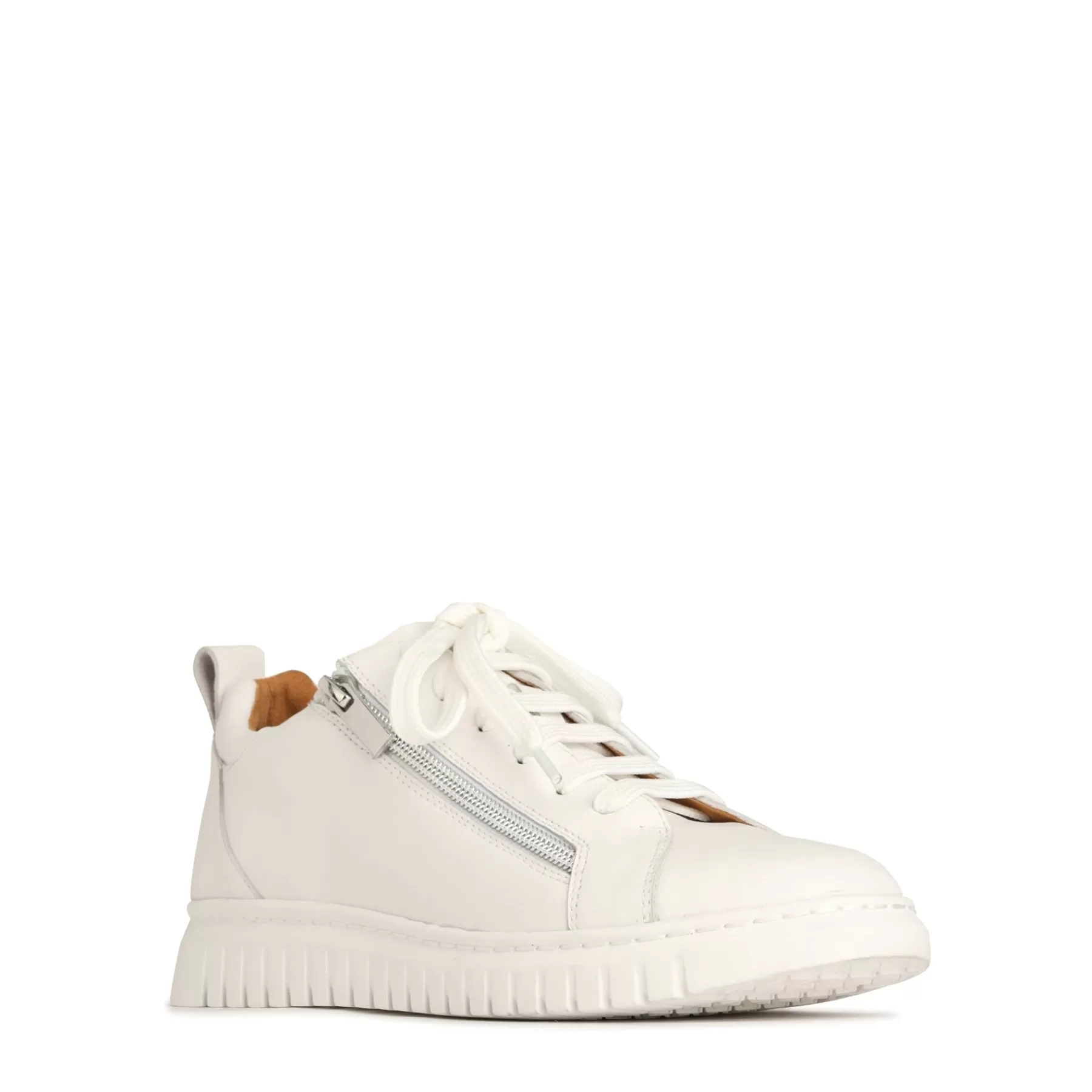 Fashion EOS Footwear CLARAH DOUBLE ZIPPER SNEAKER LEATHER