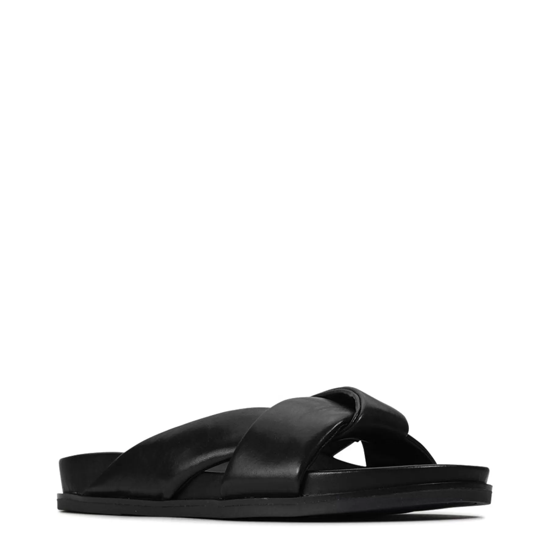 Best Sale EOS Footwear CROSS LEATHER SLIDE SANDALS