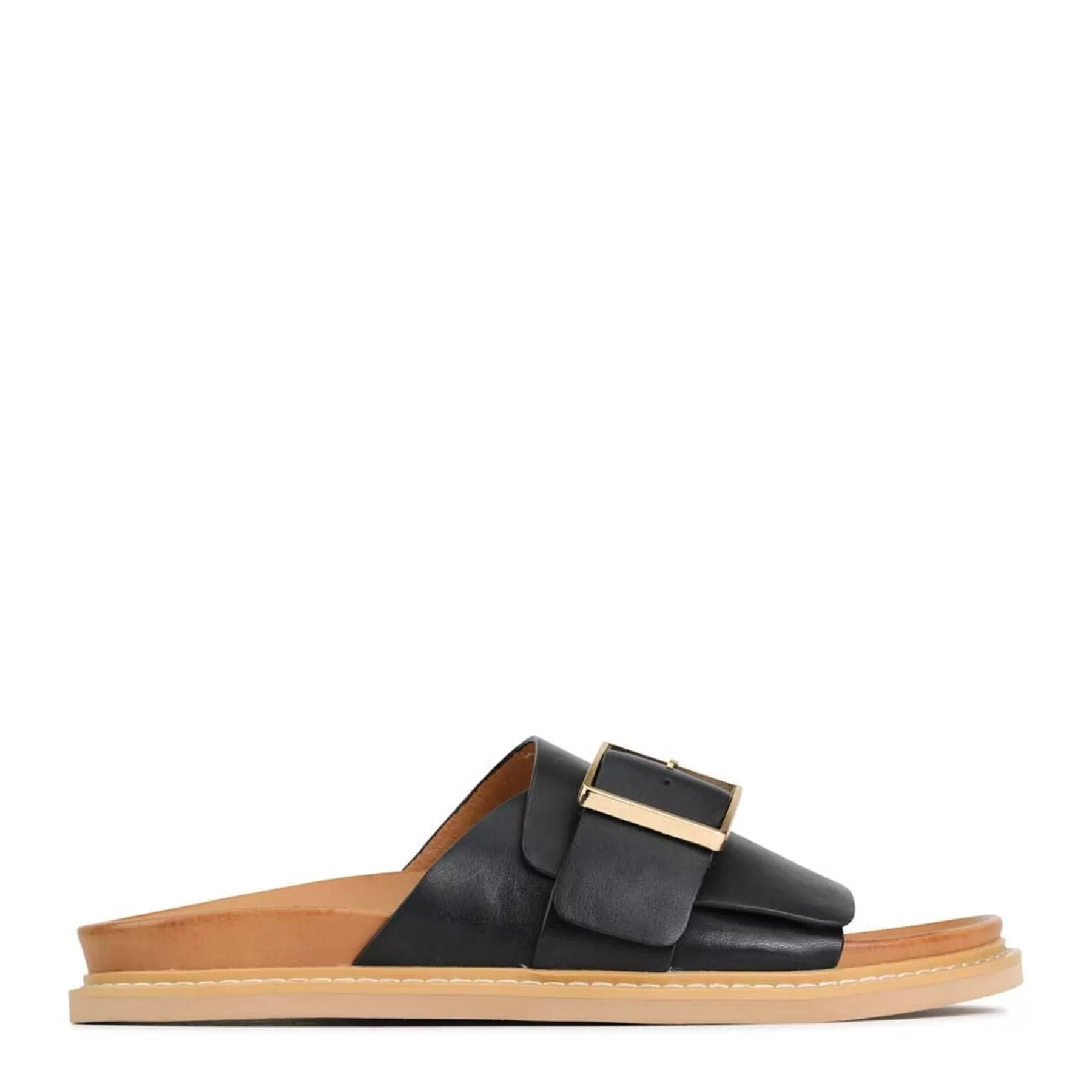 New EOS Footwear DEDE SLIDE LEATHER SANDALS