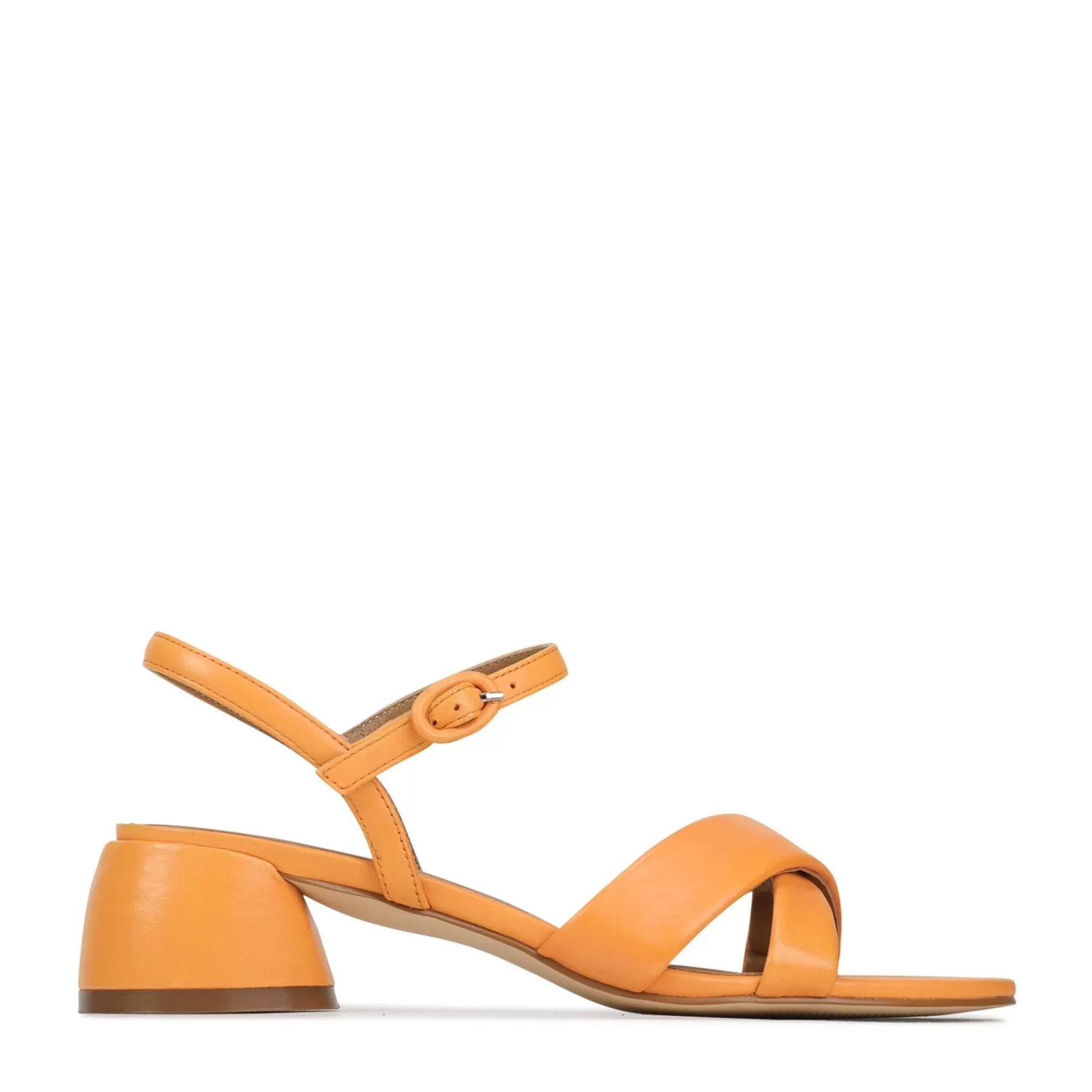 Cheap EOS Footwear FIORA LEATHER BLOCK HEEL SANDALS