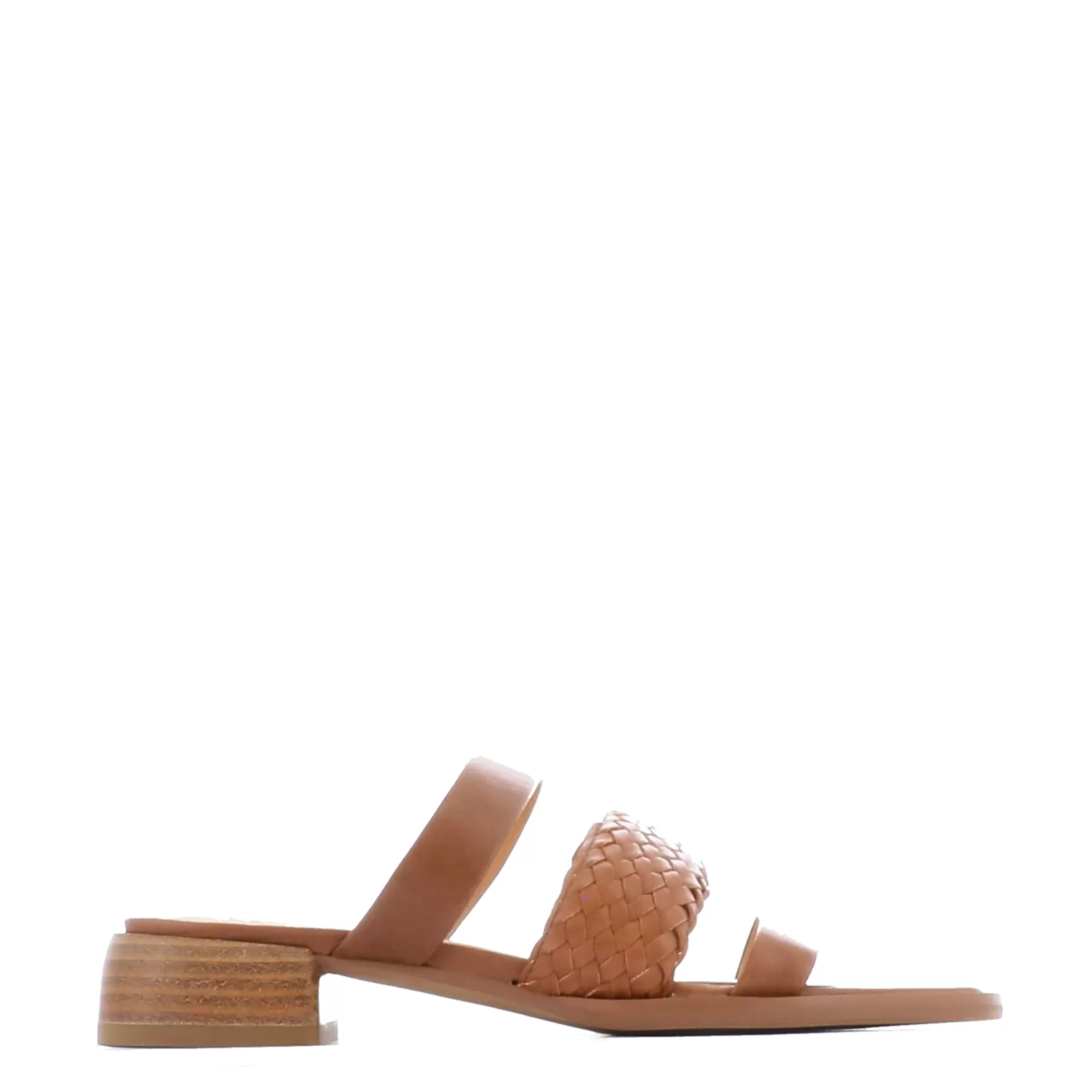 Sale EOS Footwear LATTICE LEATHER BLOCK HEEL SANDALS