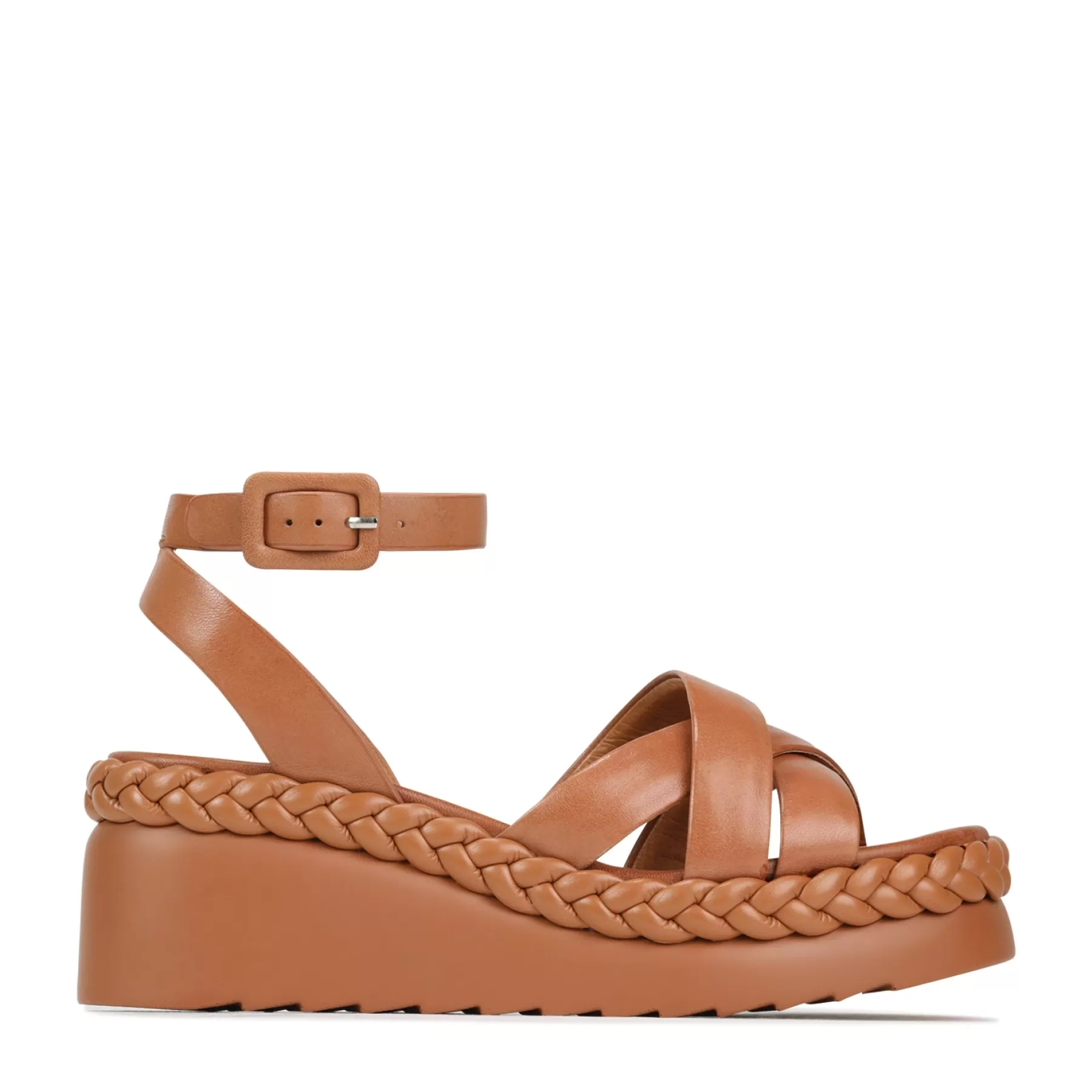 Cheap EOS Footwear MELANA LEATHER WEDGE SANDALS