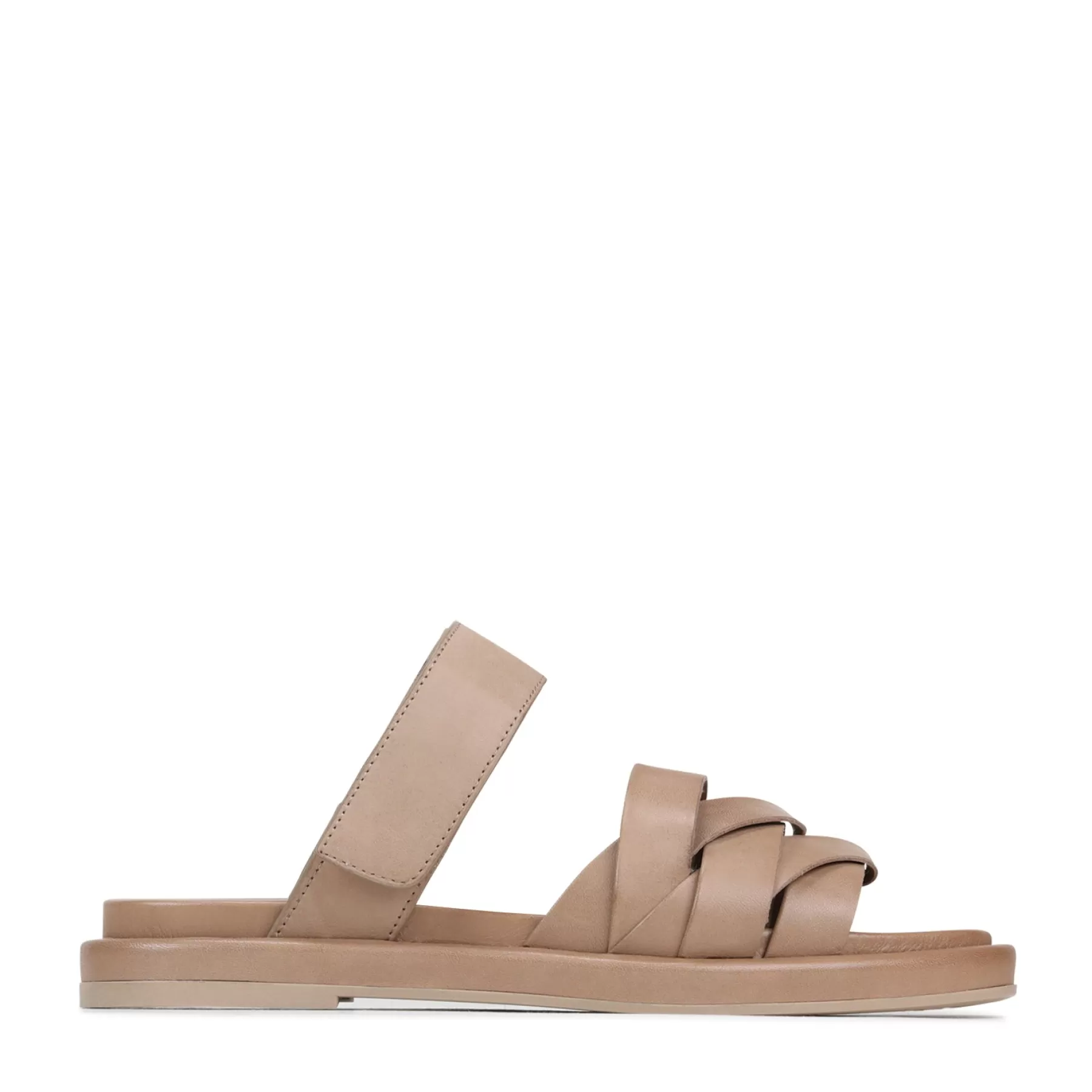 New EOS Footwear ORIANA LEATHER SLIDE SANDALS