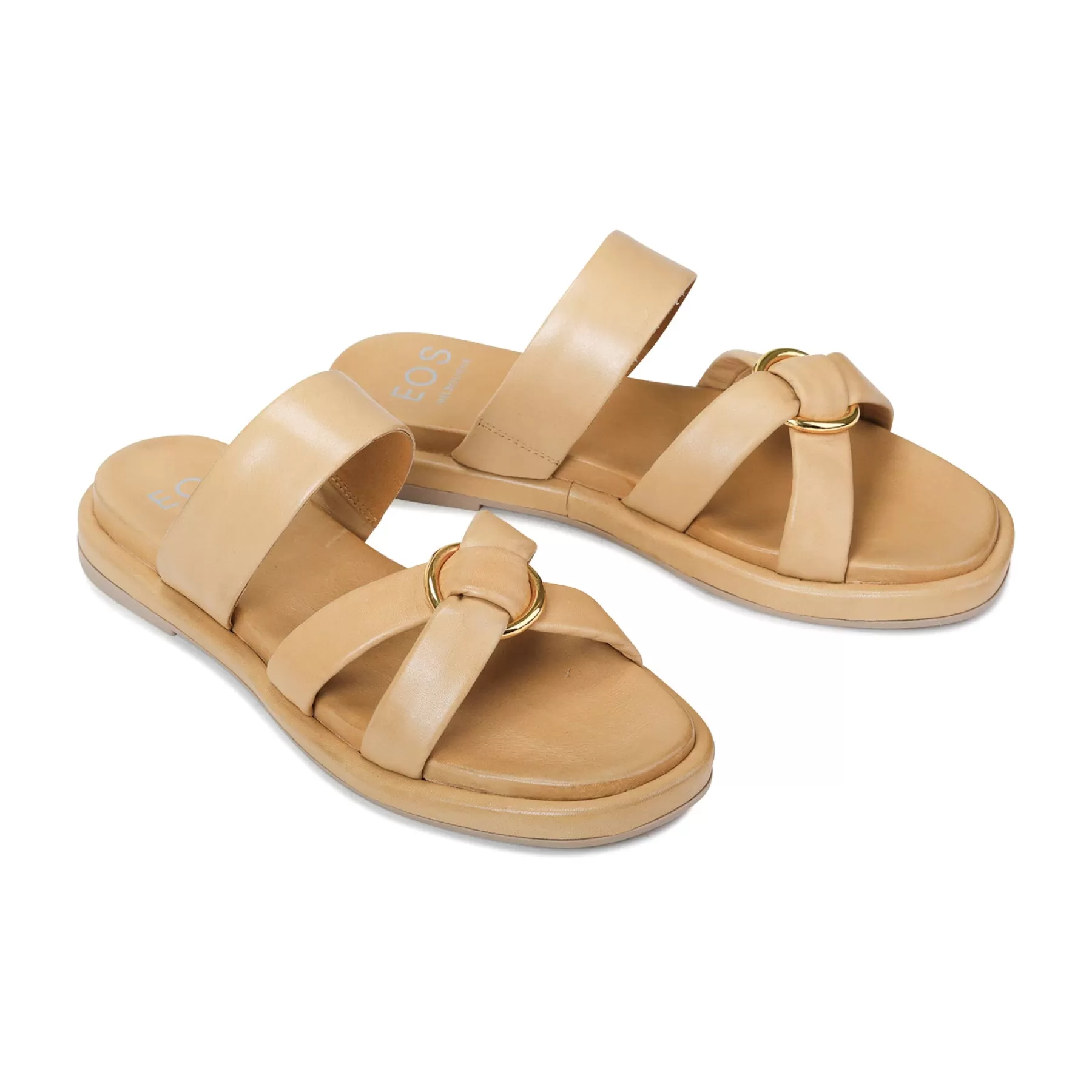 Cheap EOS Footwear RING LEATHER SLIDE SANDALS