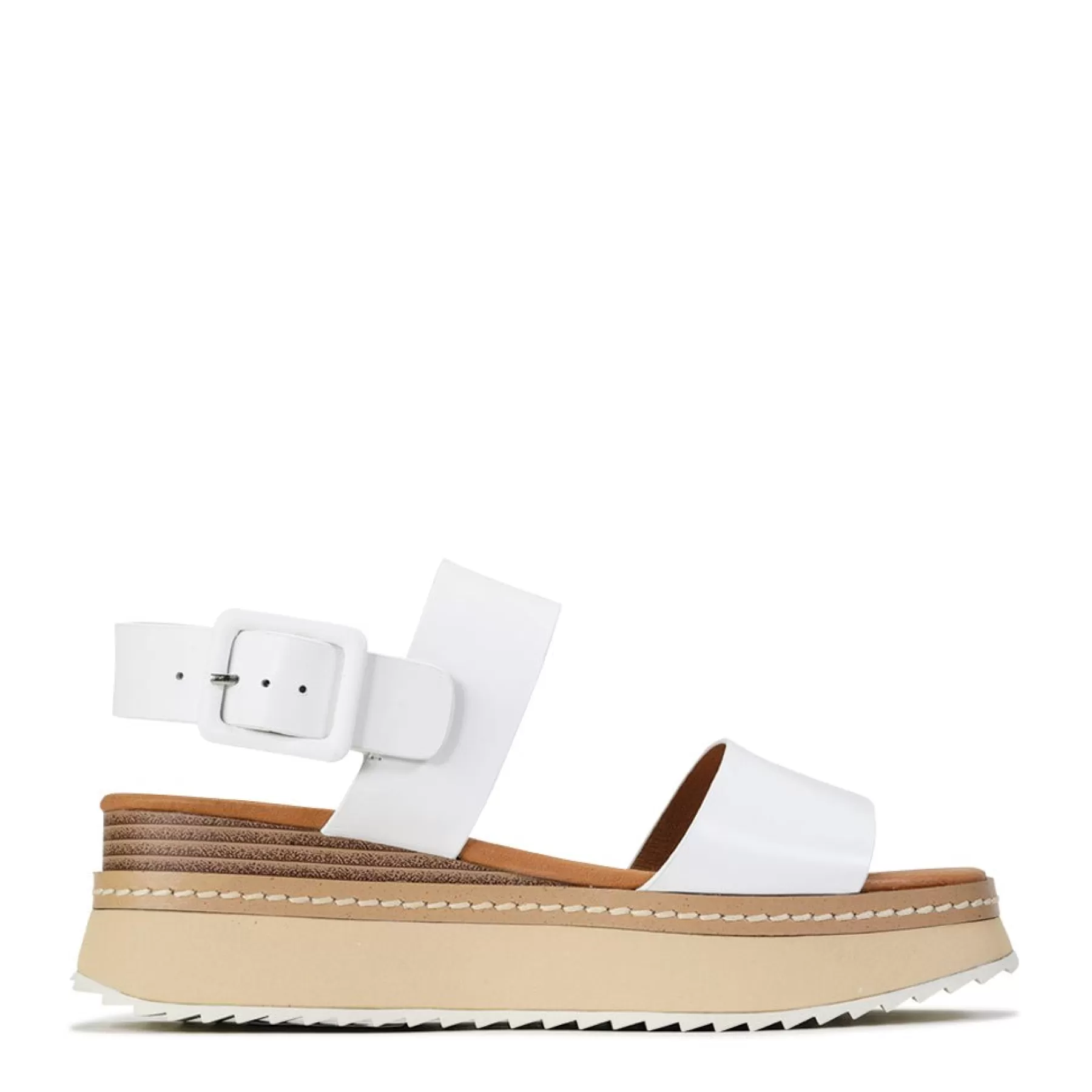 Online EOS Footwear TONAL LEATHER WEDGE SANDAL