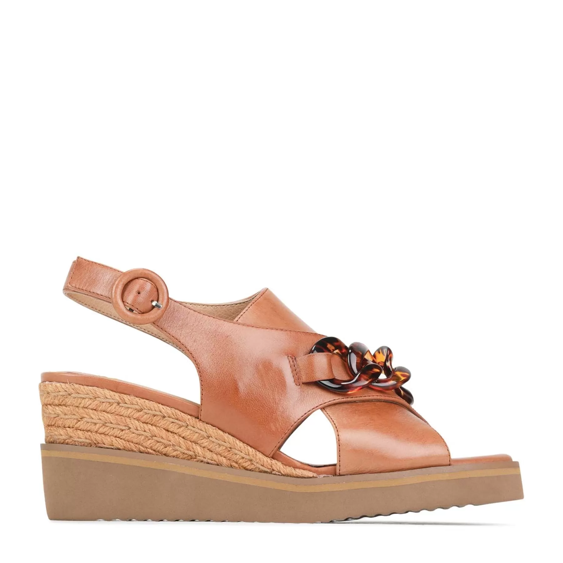 Discount EOS Footwear WAYFARER LEATHER WEDGE SANDALS